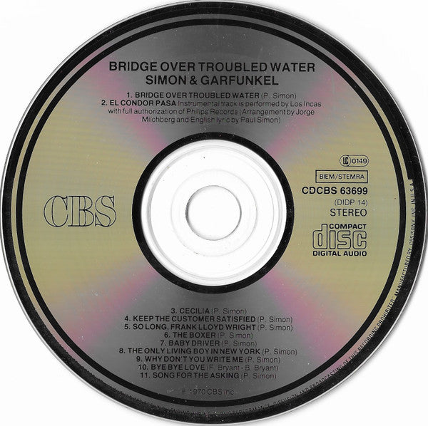 Simon & Garfunkel : Bridge Over Troubled Water (CD, Album, RE)