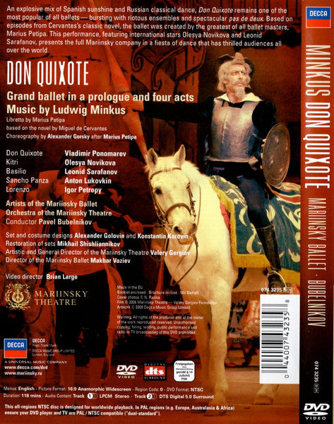 Ludwig Minkus, Orchestra Of The Mariinsky Theatre, Pavel Bubelnikov : Don Quixote (DVD-V, Multichannel, NTSC)