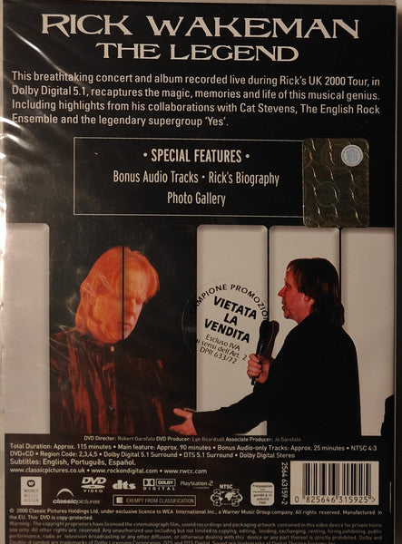 Rick Wakeman : The Legend  (Live In Concert 2000) (DVD-V, NTSC, Dol + CD, Album)