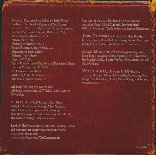 Lamb Of God : Wrath (CD, Album)