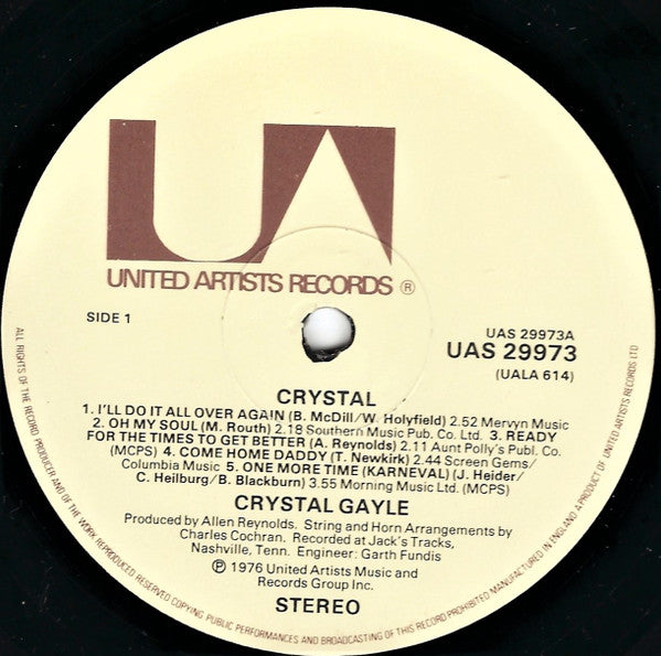Crystal Gayle : "Crystal" (LP, Album)