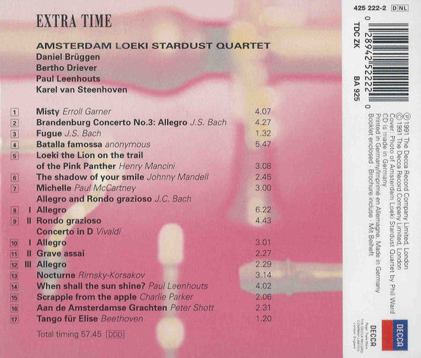 Amsterdam Loeki Stardust Quartet : Extra Time (CD, Album)