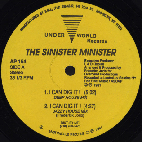 The Sinister Minister : I Can Dig It! (12")