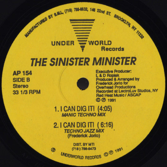 The Sinister Minister : I Can Dig It! (12")