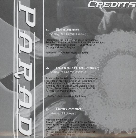 Paradisio : Paradisio (CD, Album)