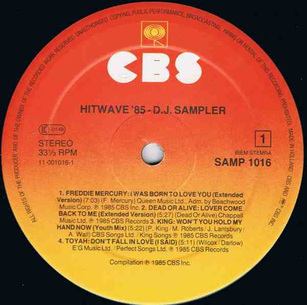 Various : Hitwave '85 (12 Inch Dance Mix) (2xLP, Comp, Smplr)