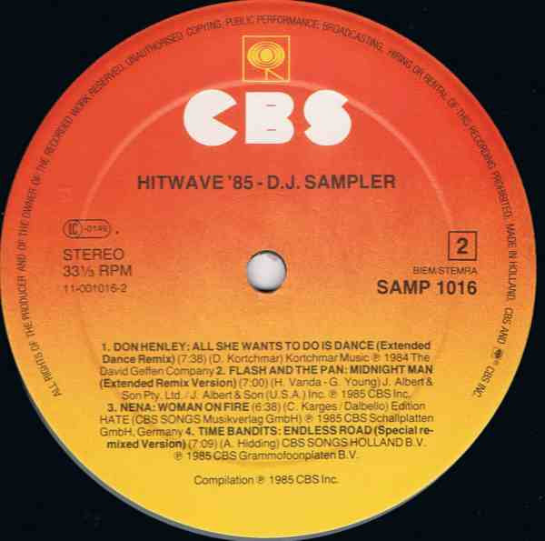 Various : Hitwave '85 (12 Inch Dance Mix) (2xLP, Comp, Smplr)