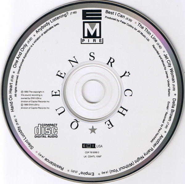 Queensrÿche : Empire (CD, Album, DAD)
