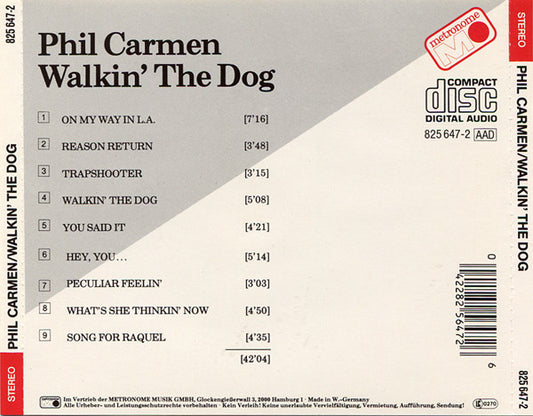 Phil Carmen : Walkin' The Dog (CD, Album)