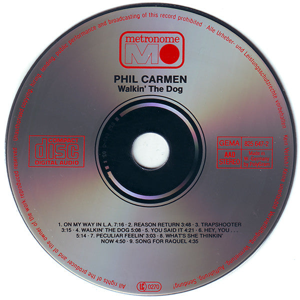 Phil Carmen : Walkin' The Dog (CD, Album)