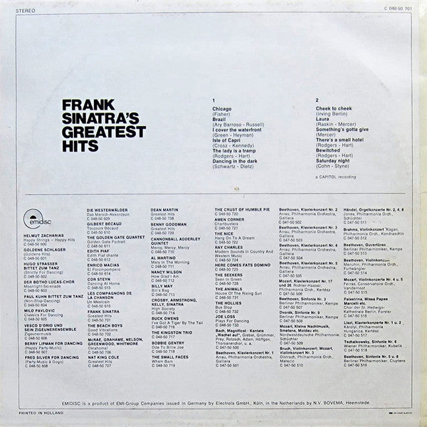 Frank Sinatra : Frank Sinatra's Greatest Hits (LP, Comp)