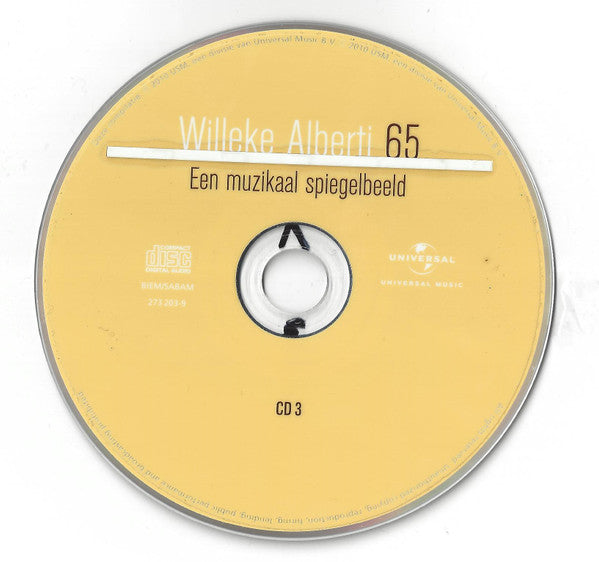 Willeke Alberti : 65 - Een Muzikaal Spiegelbeeld (3xCD, Comp)