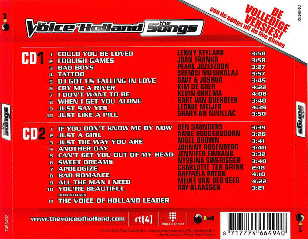 Various : The Voice Of Holland - De Complete Collectie! (The Songs Seizoen 1-3) (2xCD, Comp + 2xCD, Comp + 2xCD, Comp + Box, Ltd)