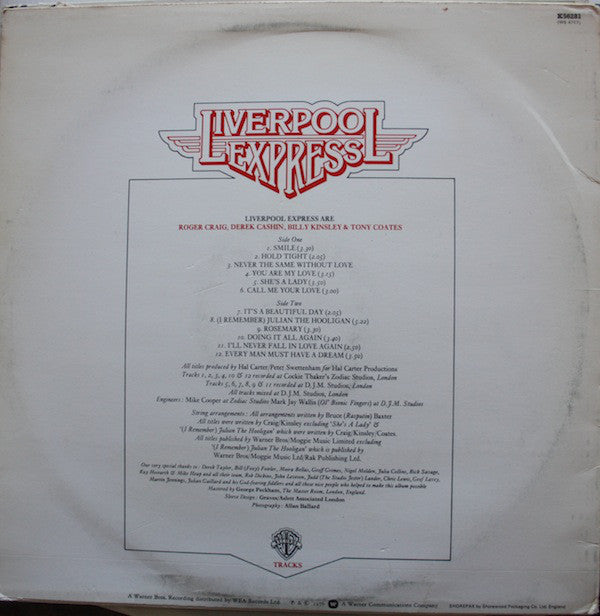 Liverpool Express : Tracks (LP, Album)