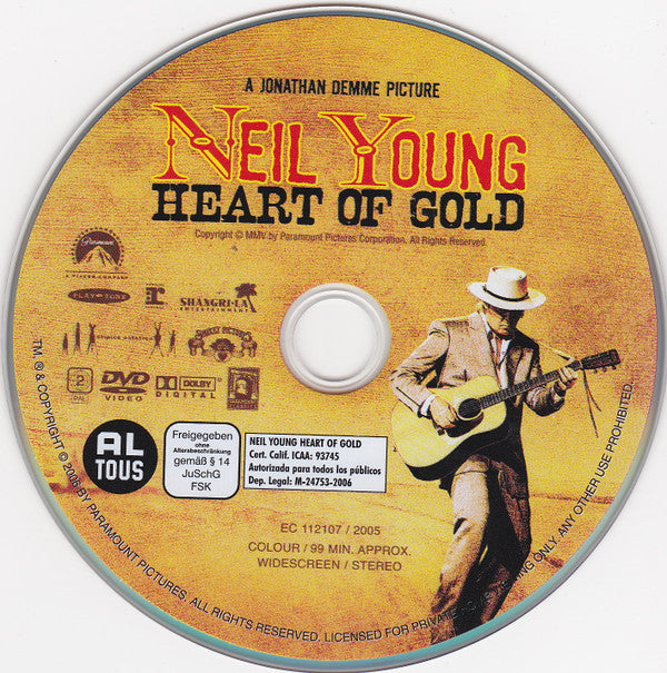 Neil Young : Heart Of Gold (2xDVD-V, Copy Prot., PAL, DTS)