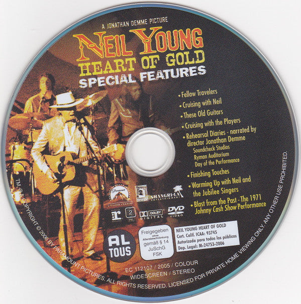 Neil Young : Heart Of Gold (2xDVD-V, Copy Prot., PAL, DTS)