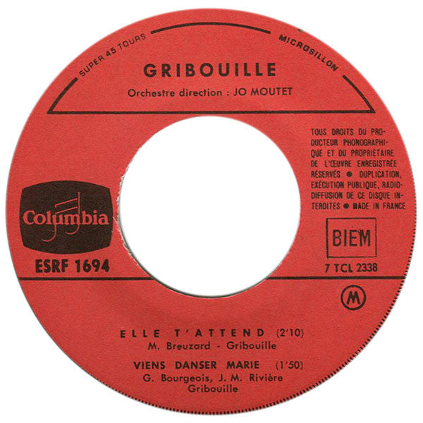 Gribouille (2) : Viens Danser, Marie (7", EP)