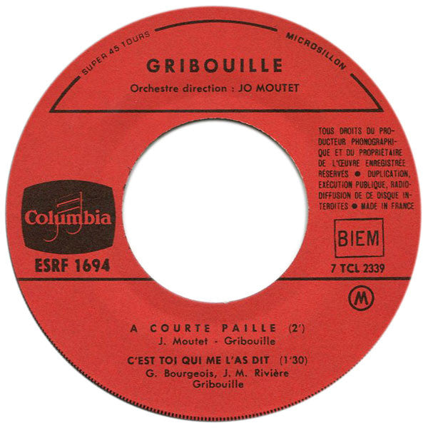 Gribouille (2) : Viens Danser, Marie (7", EP)