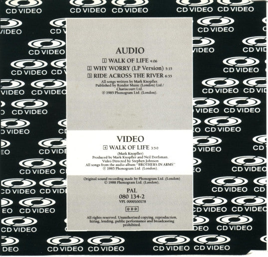 Dire Straits : Walk Of Life (CDV, 5", Single, PAL)