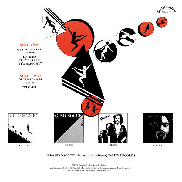 Gino Soccio : Dance Exercise Music Volume One (12", RE)