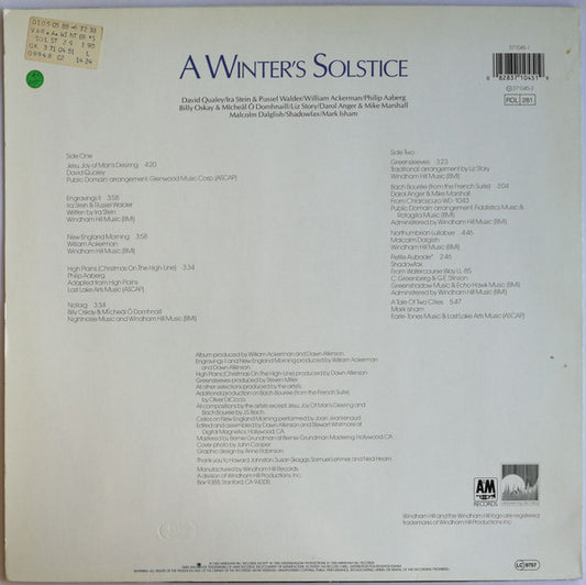 Windham Hill Artists : A Winter's Solstice (LP, Comp)