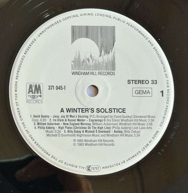 Windham Hill Artists : A Winter's Solstice (LP, Comp)