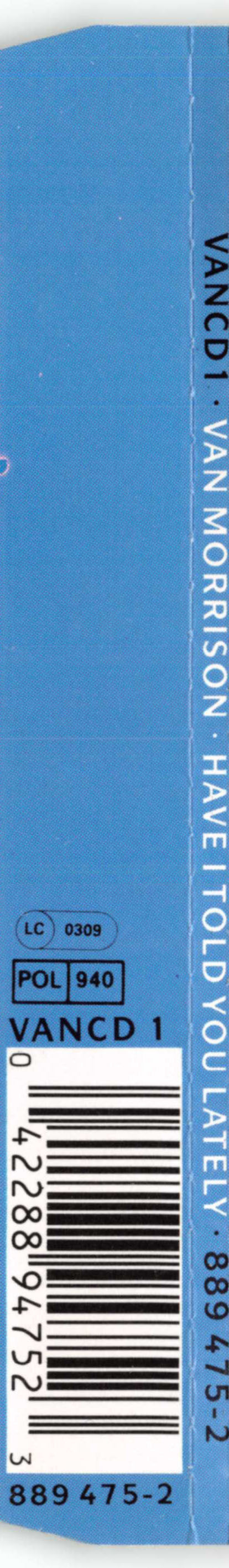 Van Morrison : Have I Told You Lately (CD, Single)