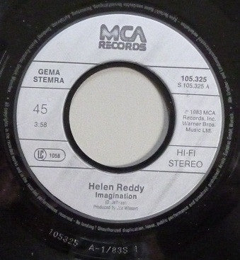 Helen Reddy : Imagination (7", Single)