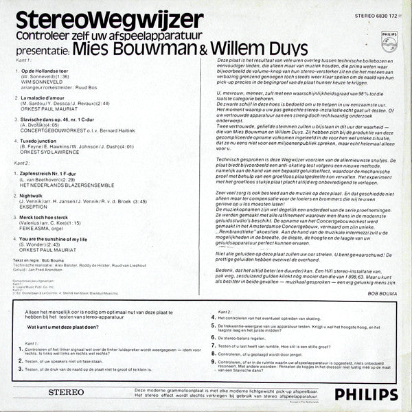 Mies Bouwman En Willem Duys : Stereo Wegwijzer (LP, Comp)