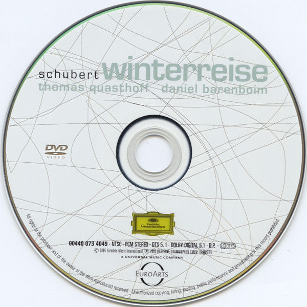 Franz Schubert, Thomas Quasthoff, Daniel Barenboim : Winterreise (DVD-V, Copy Prot., NTSC)
