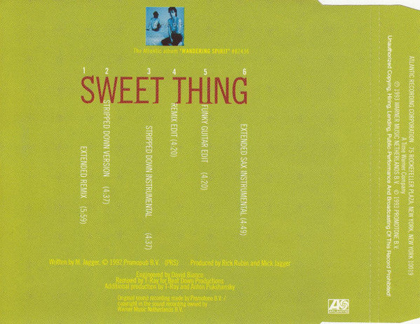 Mick Jagger : Sweet Thing (CD, Maxi)