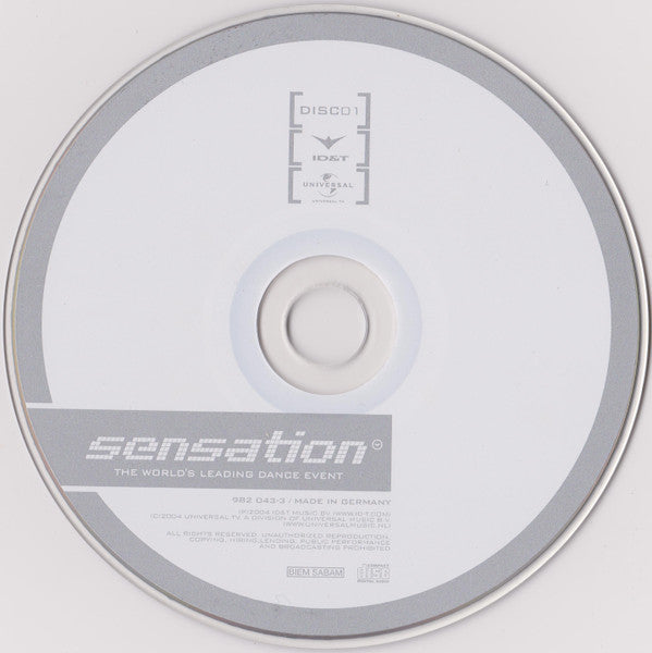 Various : Sensation (2xCD, Mixed)
