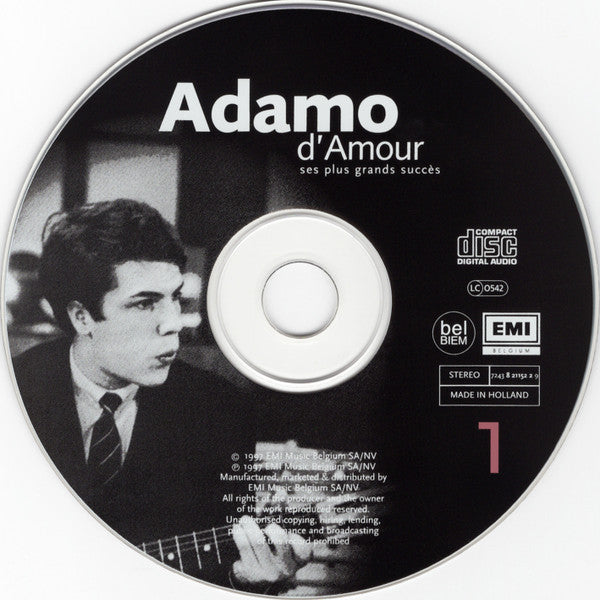 Adamo : D'Amour - Ses Plus Grands Succès (2xCD, Comp)