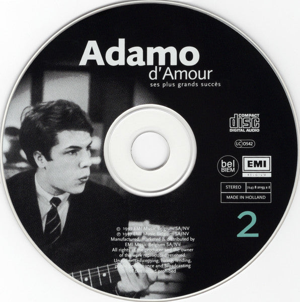 Adamo : D'Amour - Ses Plus Grands Succès (2xCD, Comp)
