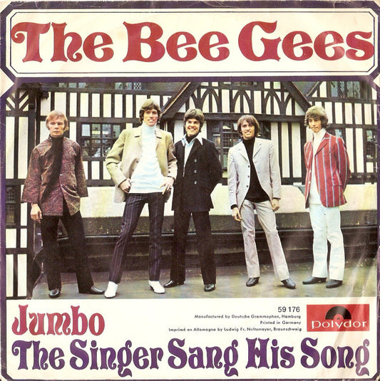 Bee Gees : Jumbo / The Singer Sang His Song (7", Single)