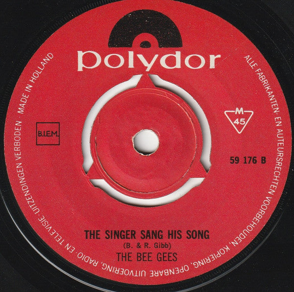 Bee Gees : Jumbo / The Singer Sang His Song (7", Single)