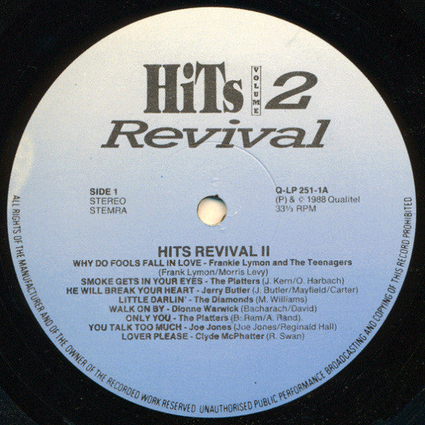 Various : Hits Revival Volume 2 (LP, Comp)