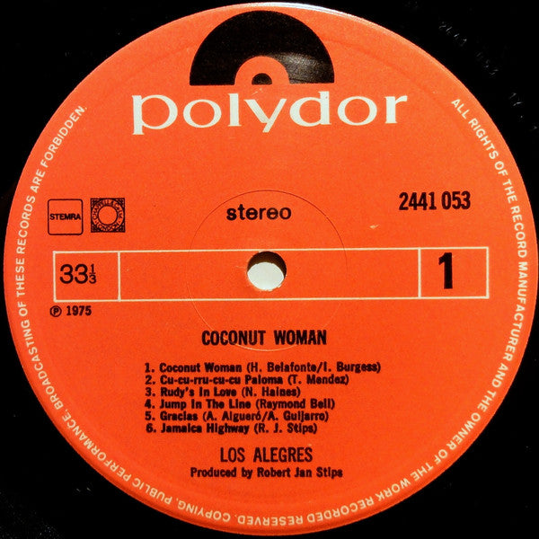 Los Alegres : Coconut Woman (LP, Album)