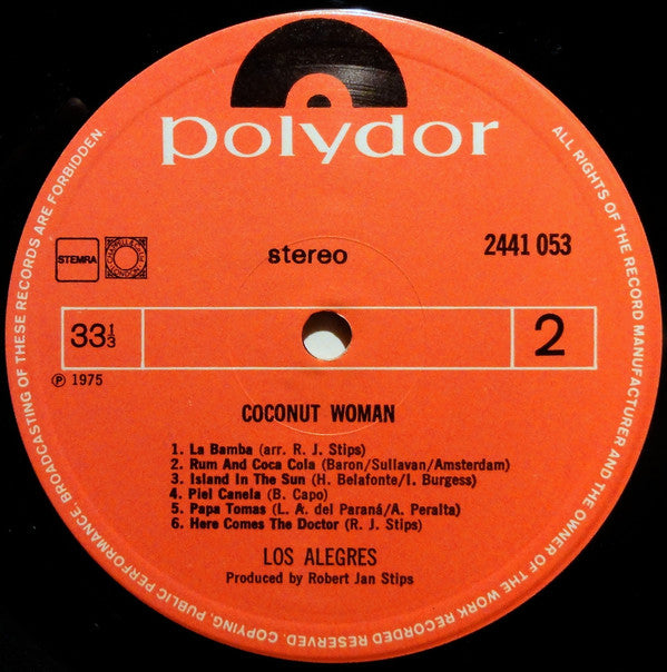 Los Alegres : Coconut Woman (LP, Album)