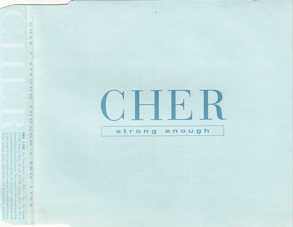 Cher : Strong Enough (CD, Single, Promo)