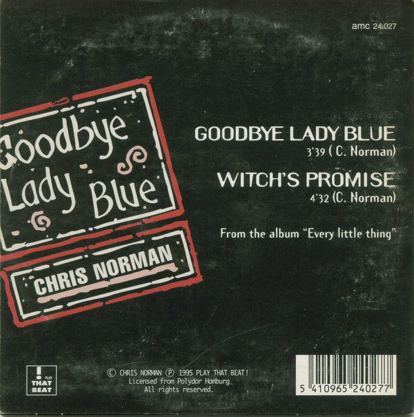 Chris Norman : Goodbye Lady Blue (CD, Single)