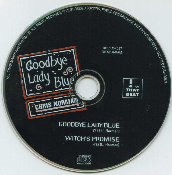 Chris Norman : Goodbye Lady Blue (CD, Single)
