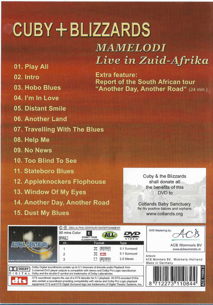 Cuby + Blizzards : Mamelodi (Live In Zuid-Afrika) (DVD-V, PAL)