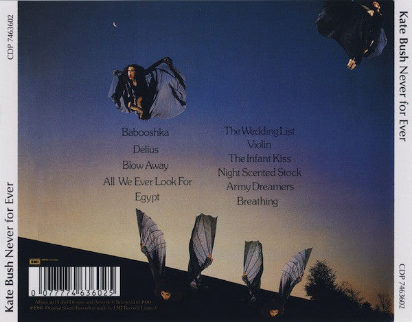 Kate Bush : Never For Ever (CD, Album, RE)