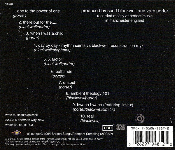Scott Blackwell : The Real Thing (CD)