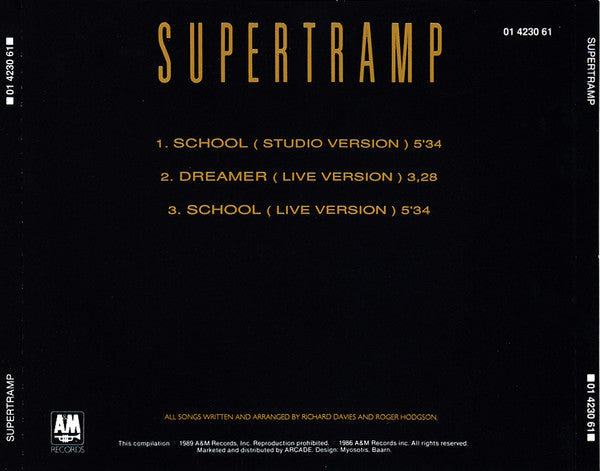 Supertramp : School (CD, Maxi)