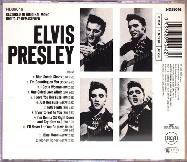 Elvis Presley : Elvis Presley (CD, Album, Mono, RE, RM)