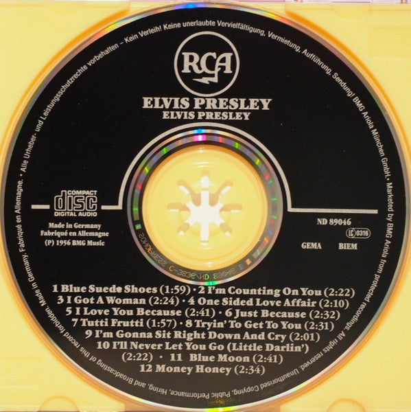 Elvis Presley : Elvis Presley (CD, Album, Mono, RE, RM)