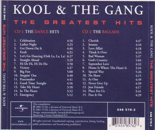Kool & The Gang : The Greatest Hits (2xCD, Comp)