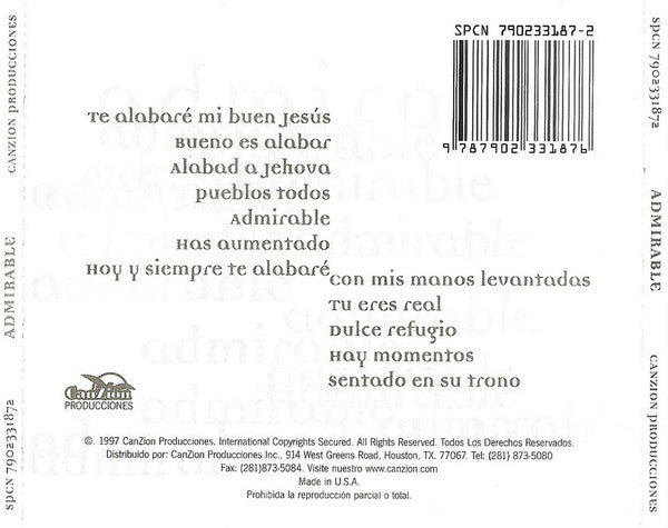 Danilo Montero : Admirable (CD, Album)